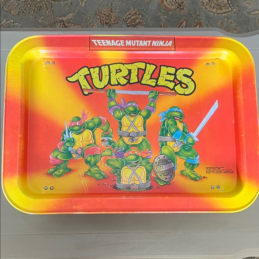 Teenage Mutant Ninja Turtles vintage snack tray.